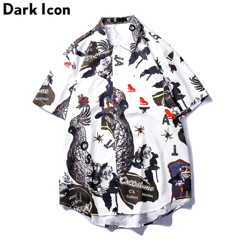 Áo thun tay ngắn in họa tiết phong cách trẻ trung thời trang cho nam