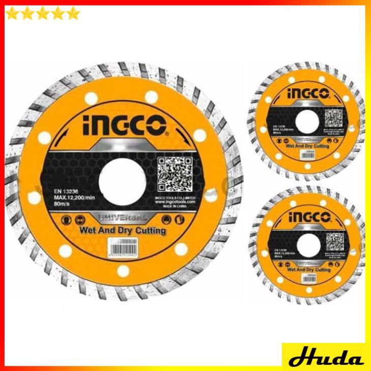 Ingco Bộ 3 đĩa cắt gạch đa năng 125mm 5inch Wet And Dry Cutting DMD031252M  JKL