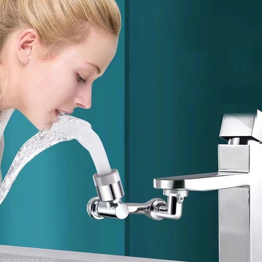 Đầu Vòi Nước Nối Dài Chống Bắn Nước Thiết Kế Xoay 1080 Độ Tiện Dụng