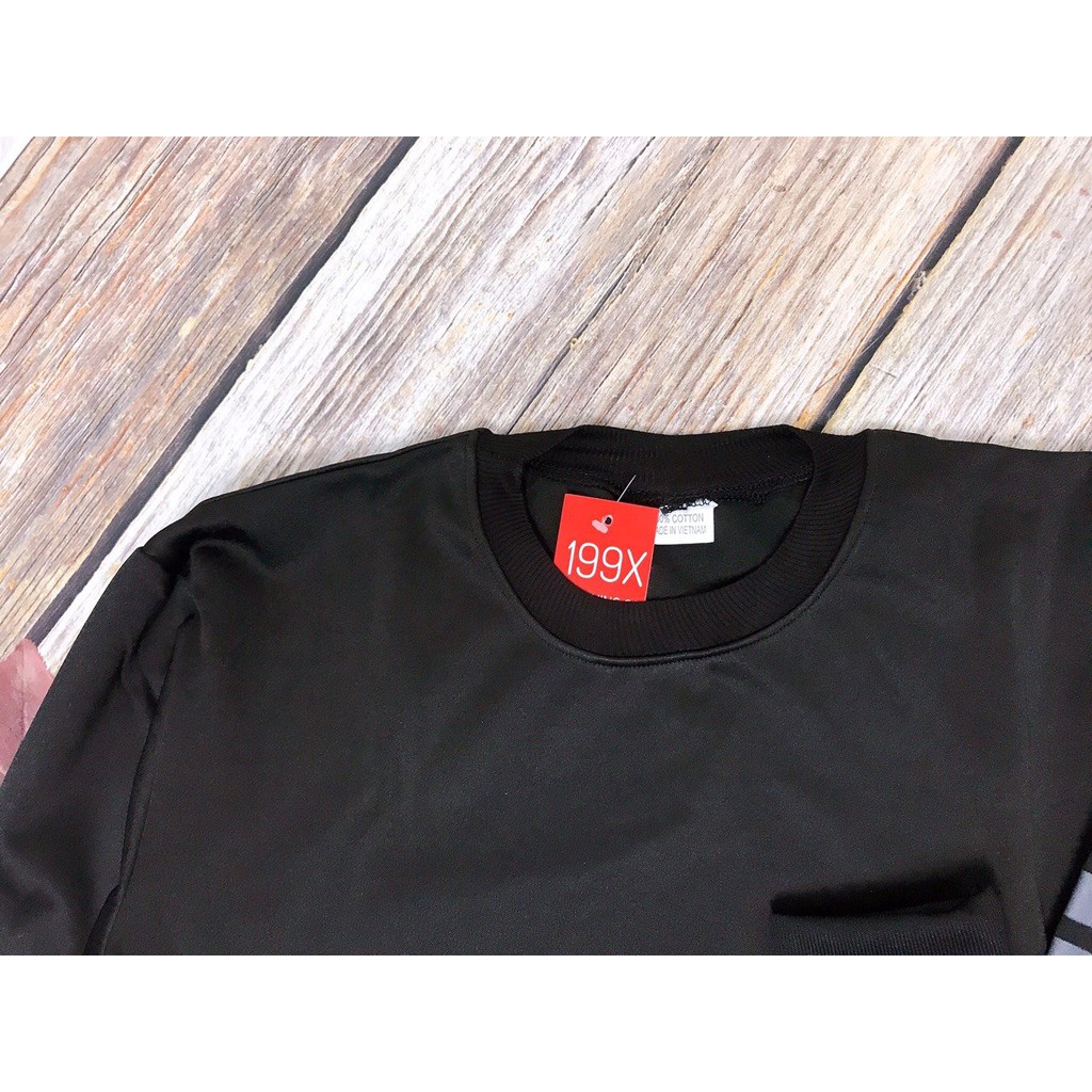 Áo Thun Nam Thu Đông Cổ Tròn Tay Dài In Logo Trước Ngực - TD22 - ( Tặng Tất Khử Mùi ) - Xưởng May Trung Kiên | BigBuy360 - bigbuy360.vn