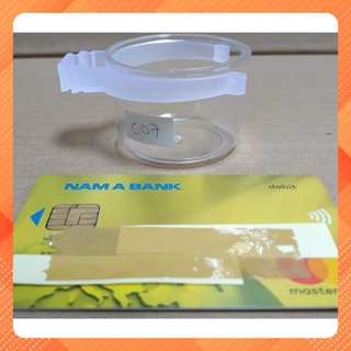 C07 - 10 cái cóng tai trắng mica trong cao cấp, mọi loại chim