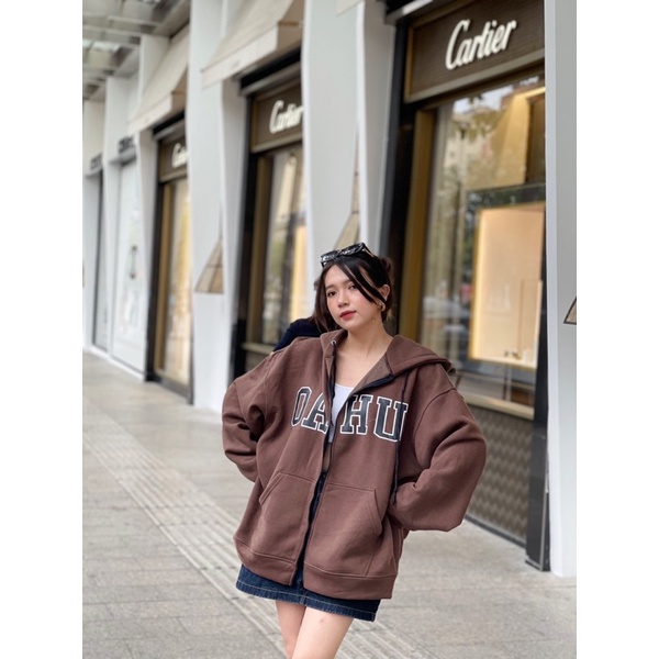 Áo Khoác Nỉ Bông OAHU JACKET Unisex Nam Nữ (Ảnh thật/Có sẵn) | BigBuy360 - bigbuy360.vn