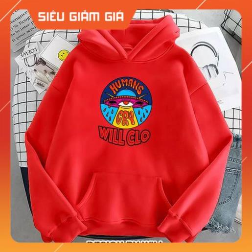 ÁO HOODIE WILL CLO  ĐĨA BAY HUMANS ẢNH THẬT