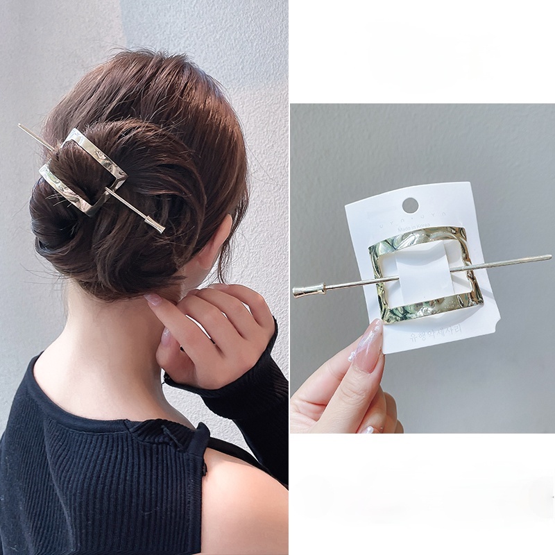 Kẹp Tóc Kim Loại Đơn Giản Thời Trang Nhiều Kiểu Dáng Tùy Chọn Cho Nữ
