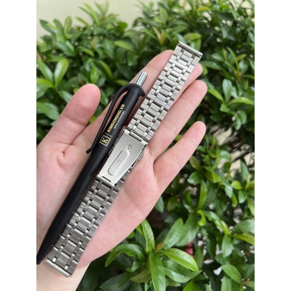 Dây Đeo Đồng Hồ Bằng Thép Không Gỉ Màu Trắng size 20 20mm - mã 005