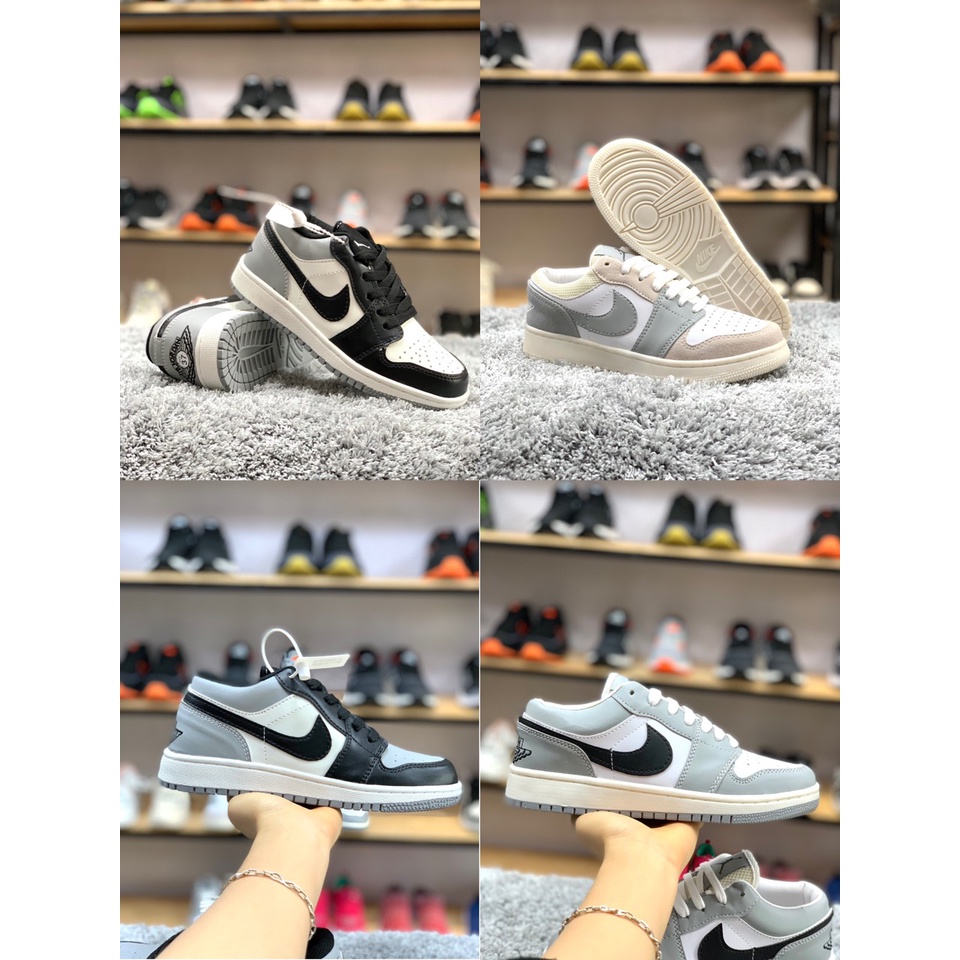 Giày sneaker nam Giày jordan cổ thấp đế êm thoáng khí nhiều màu nam nữ