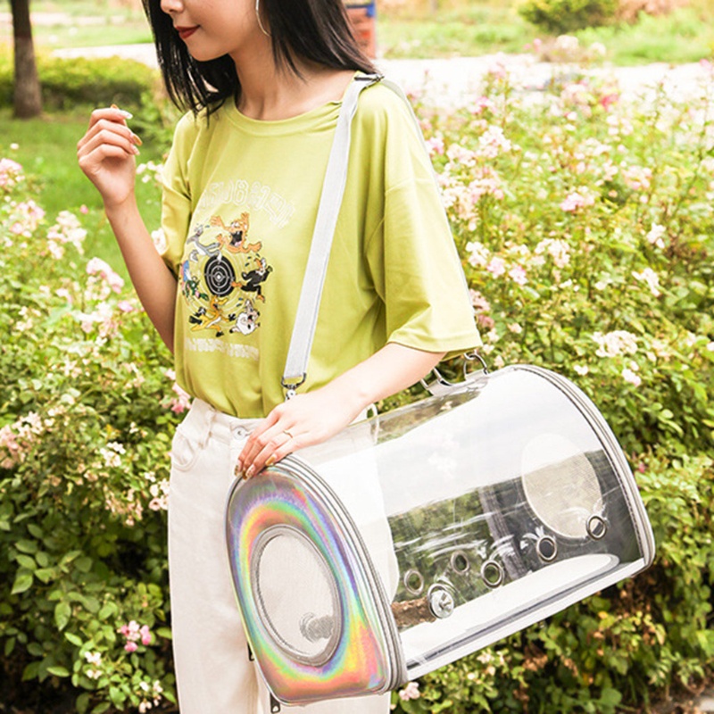 Túi vận chuyển thông thoáng có sào đứng cho chim vẹt