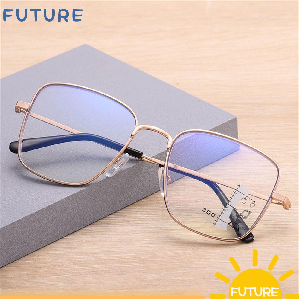 FUTURE Vision Care Presbyopia Glasses UV Protection Readers Eyeglasses Reading Glasses Anti Blue Light Men Women Vision Diopter Progressive Multifocal Metal Computer Goggles/Multicolor