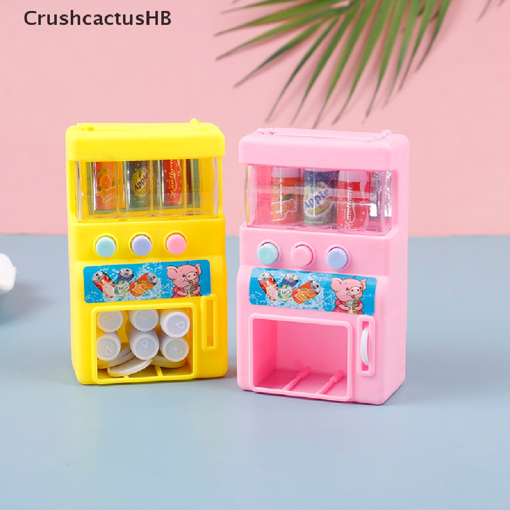 [CrushcactusHB] Simulation Vending Machine with Coins Drinks Pretend Play Kids  Education Toys Hot Sell
