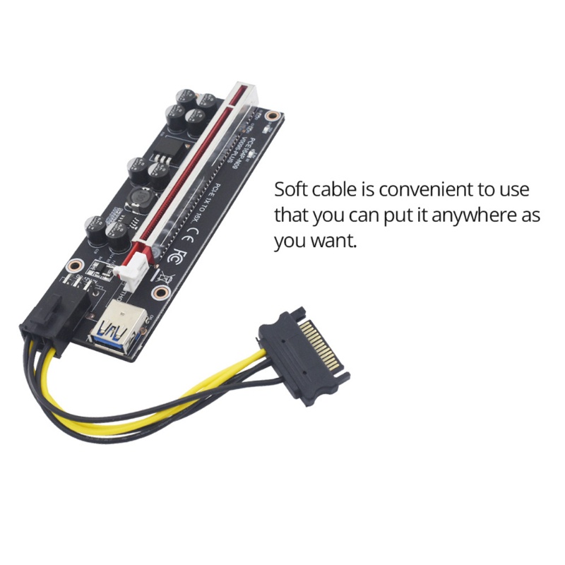 Card Đồ Họa Mở Rộng PCIE PCI-E Cổng USB 3.0 Cho Mining