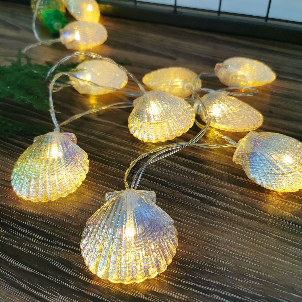 Dây Đèn Led Trang Trí Nhà Tắm Chạy Pin Chủ Đề Bãi Biển