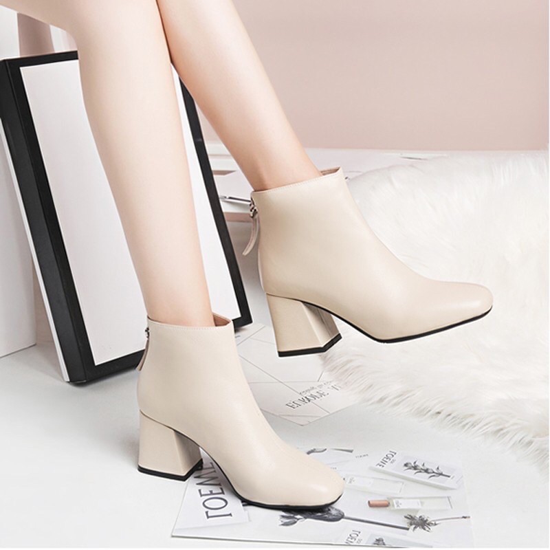 bốt nữ da lộn có khoá sau sang chảnh | BigBuy360 - bigbuy360.vn