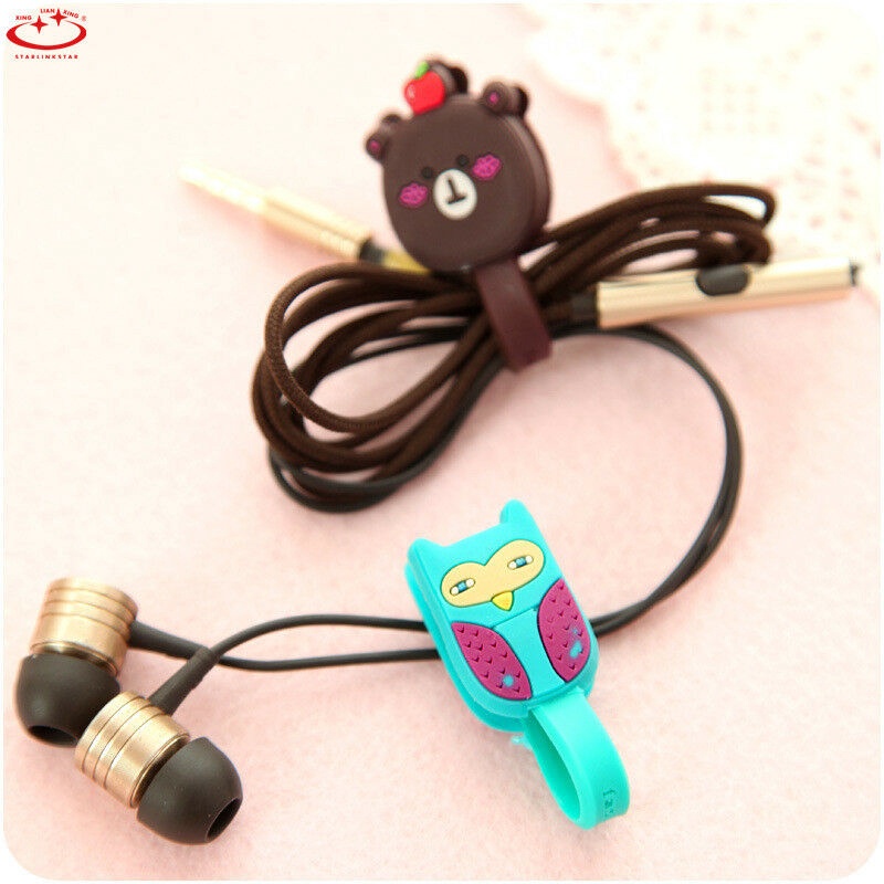 1 Dụng Cụ Cuốn Dây Cáp Bằng Silicone Giá Đỡ
