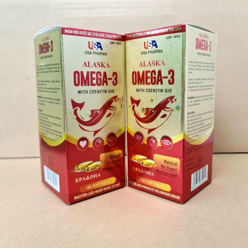 Dầu cá ALASKA OMEGA 3 bổ não, bổ mắt, tốt cho tim mạch