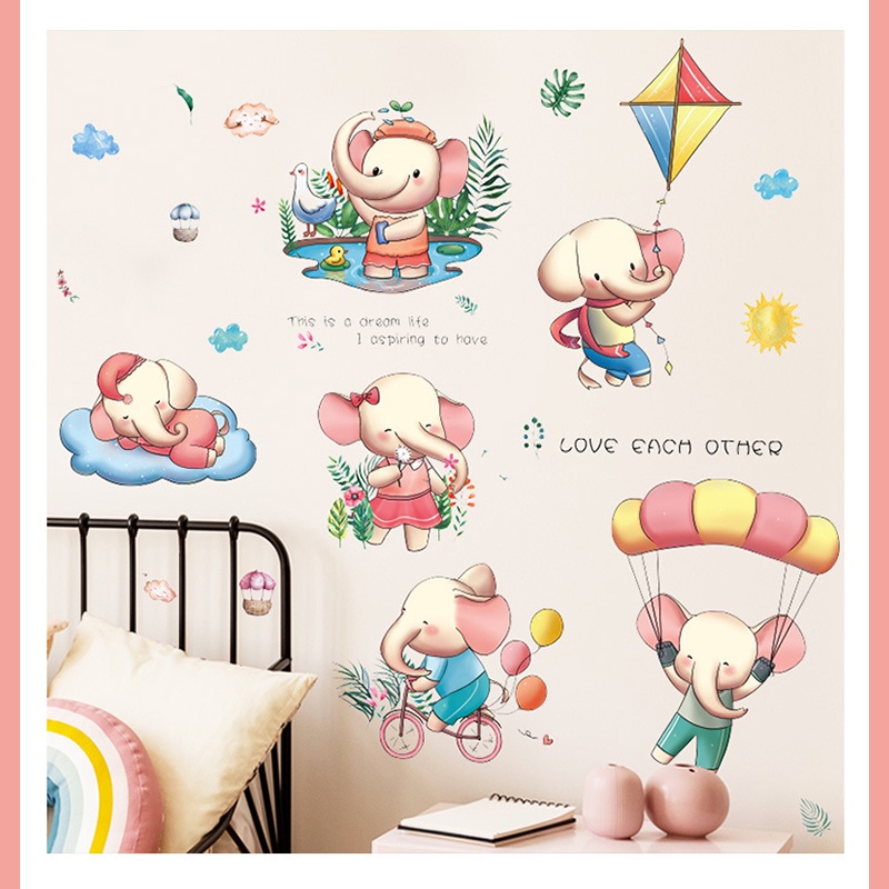 Miếng dán tường cho bé hình các loài động vật trong tự nhiên sinh động đáng yêu TN STORE DECALĐV2