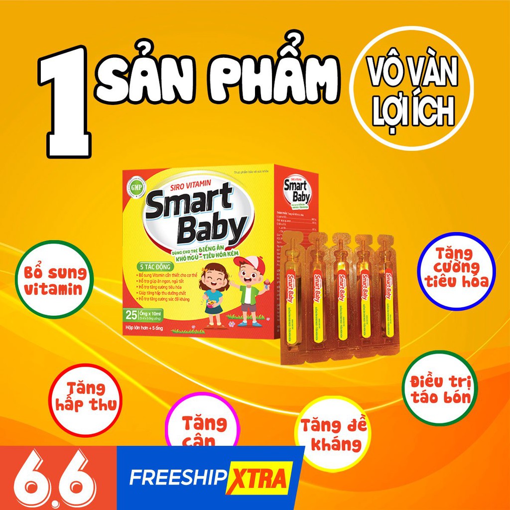 [CHÍNH HÃNG]Siro Vitamin Smart Baby Tâm An - Ăn Ngon Ngu Ngon Cho Bé - Hỗ Trợ Rất Tốt Tình Trạng Táo Bón