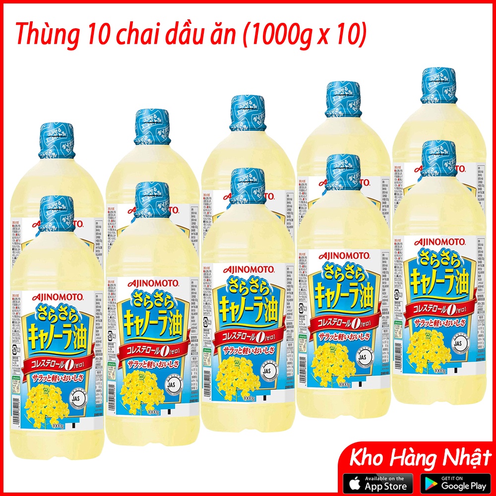 Dầu Ăn Hoa Cải Ajinomoto [FREESHIP] Dầu Ăn Hạt Cải Nguyên Chất 1 Lít Nhật Bản