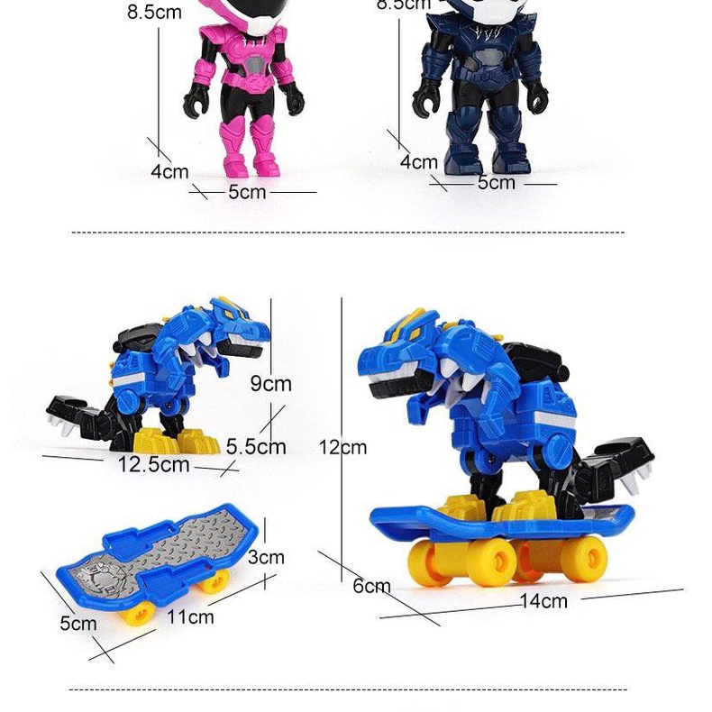 Đồ Chơi Lực Lượng Siêu Nhân Nhí Mô Hình Biệt Đội Siêu Nhân Nhí Khủng Long Minifoce Luci Và Volt Đồ Chơi Trẻ Em WinRiHình