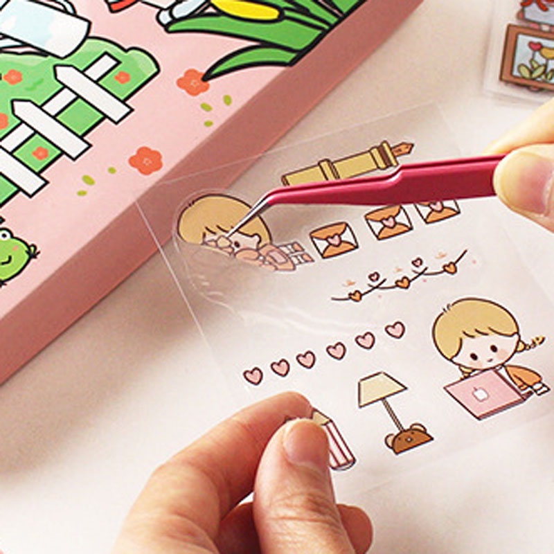 Bộ 20 / 25 / 100 Sticker Hoạt Hình Xinh Xắn Chống Thấm Nước