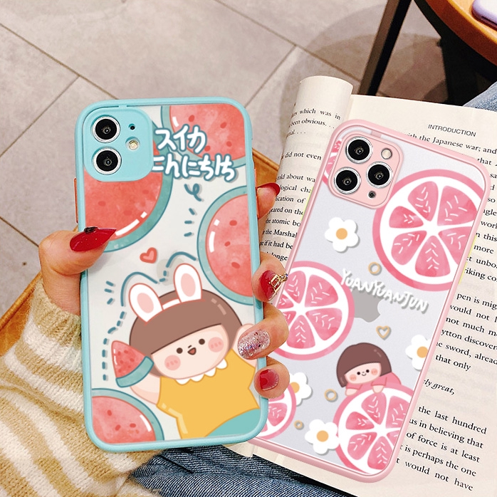 Ốp lưng iphone nhám cô bé chanh 5/5s/6/6plus/6s/6splus/7/7plus/8/8plus/x/xr/xs/11/12/pro/max/plus/promax - Awifi U5-6 | BigBuy360 - bigbuy360.vn