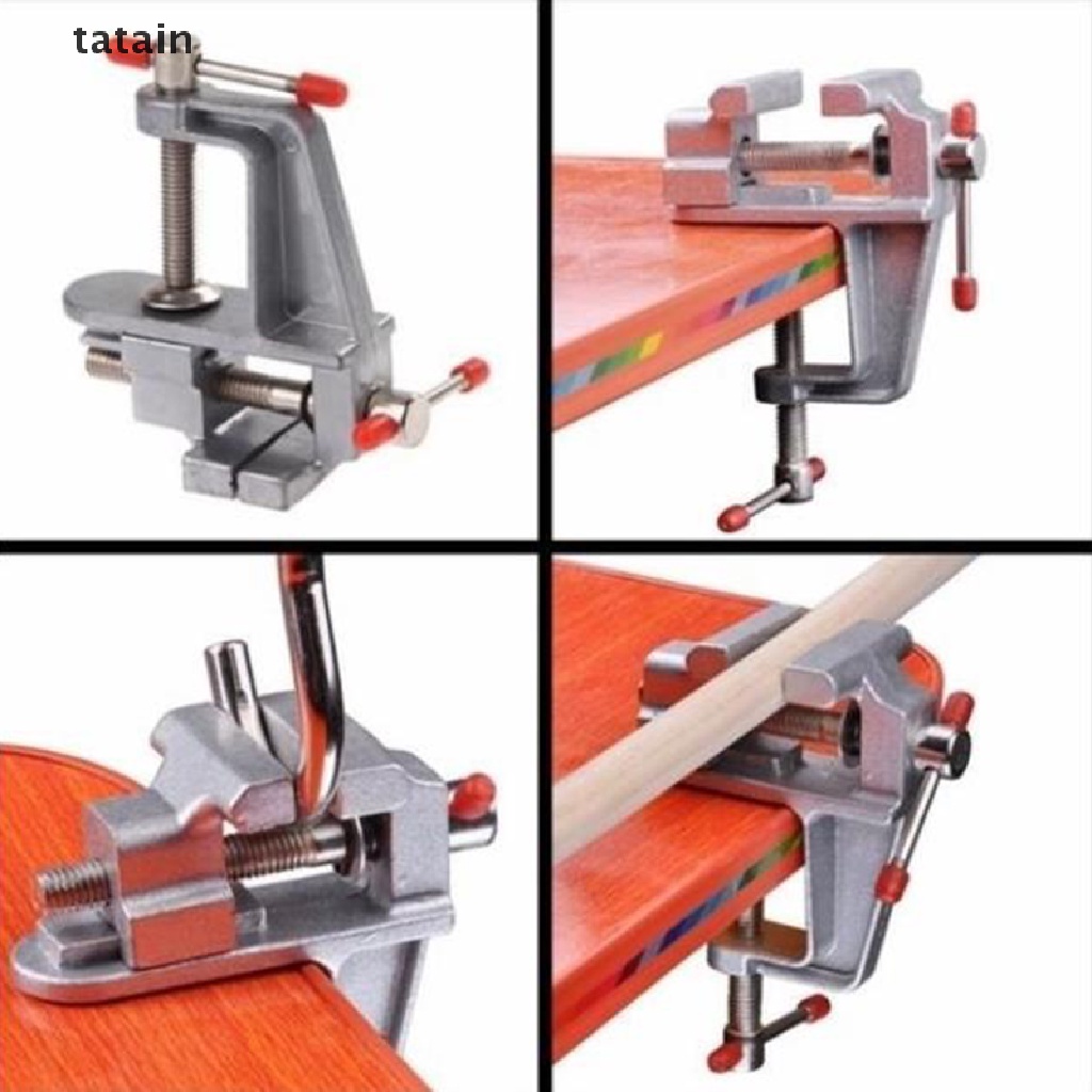 [TAT] Aluminium Alloy Vise Table Tongs Vintage Bench Vise Pliers Mini Clamp DIY Tool CVX