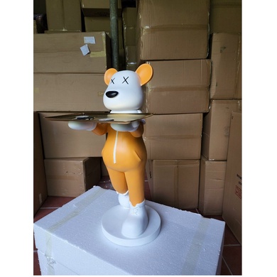 Khay để đồ hình Gấu BearBrick-Mã 4432Y-kt 36x41x76cm,Gấu bồi bàn sang chảnh-decor nhà của,kệ,tủ,quà tặng đẹp ý nghĩa