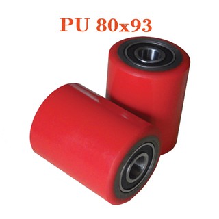 Bánh xe nâng tay 80x93mm chất liệu PU