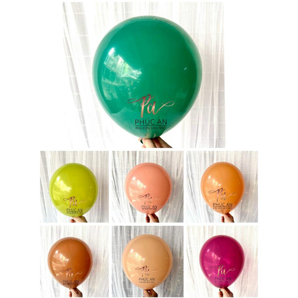 Set 10c bóng cao su châu âu, hàn quốc retro 10inch sang trọng cho trang trí sinh nhật