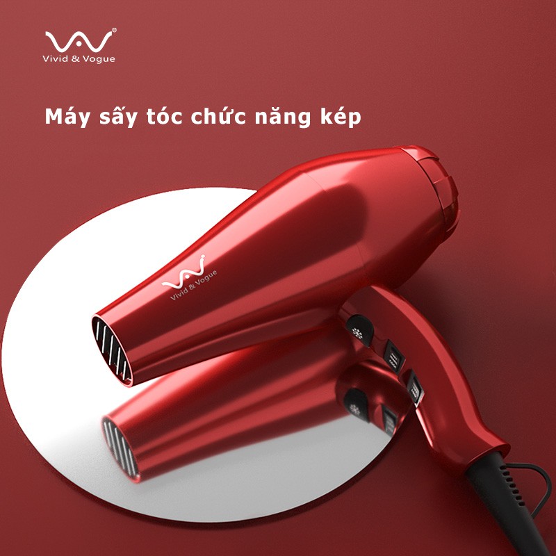 Máy Sấy Tóc Tạo Kiểu VIVID&VOGUE Công Suất Lớn 1800W Tặng Kèm Bộ Phụ Kiện 2   Chi Tiết Tùy Phân Loại Máy Sấy