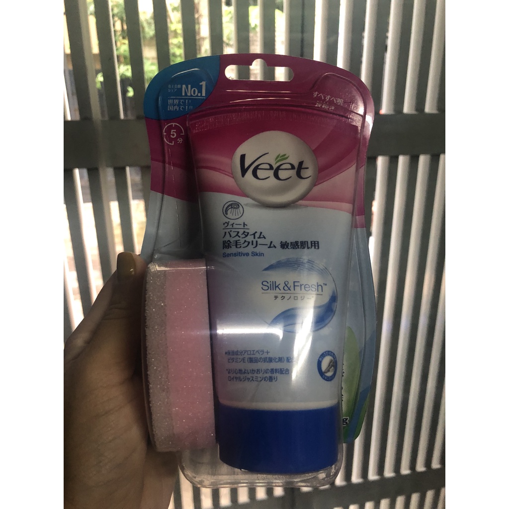 Kem Tẩy Lông Veet Nhật Bản cho da nhạy cảm 150g