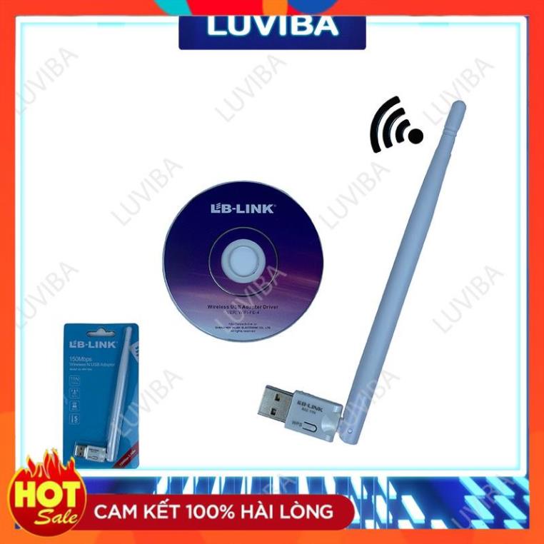 [Xịn] USB wifi thu wifi LB LINK cho pc thu sóng wifi cho máy tính bàn LUVIBA WN155