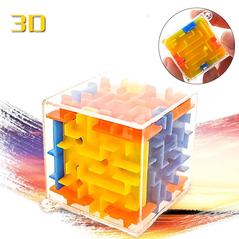 3D stereo maze ball 4cm Walking Bead Cube Children's Educational Toy