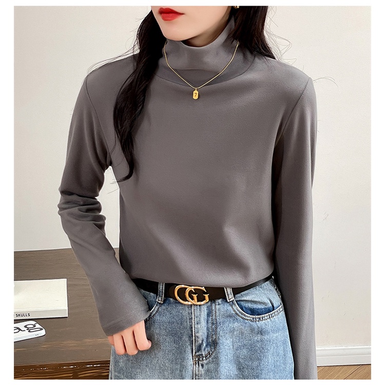 NRVP Áo Thun Nữ Dài Tay Dáng Rộng Phong Cách Hàn Quốc Thời Trang Mùa Đông 2023