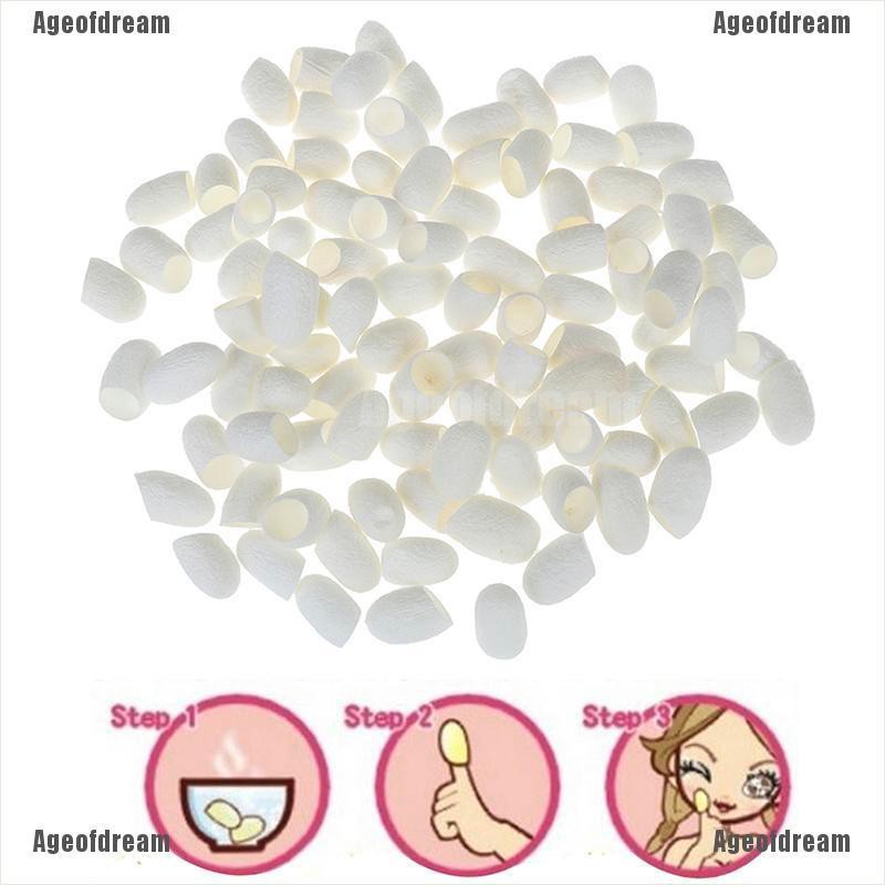 Cardflower 100Pc/set Natural Silk Cocoons Silkworm Balls Facial Skin Care Scrub Whitening