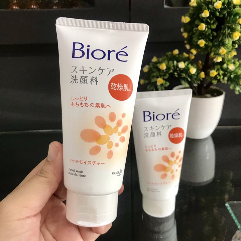 Sữa rửa mặt Biore Nhật (Màu Cam Dành cho Da Khô )