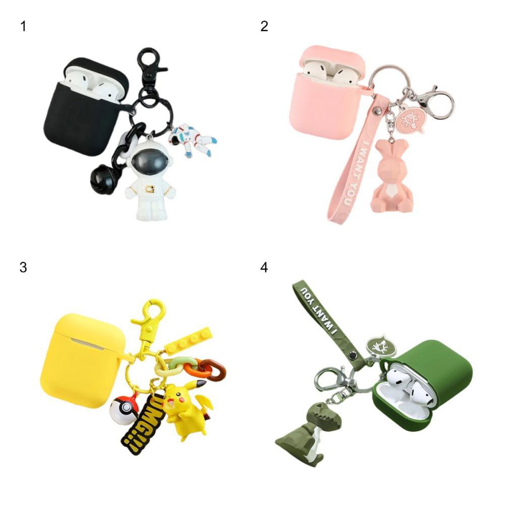 RSH Mini-2 TWS Wireless Smart Touch Earphones Sports Earbuds Headset With Cartoon Pikachu Rabbit Shape Charging Box