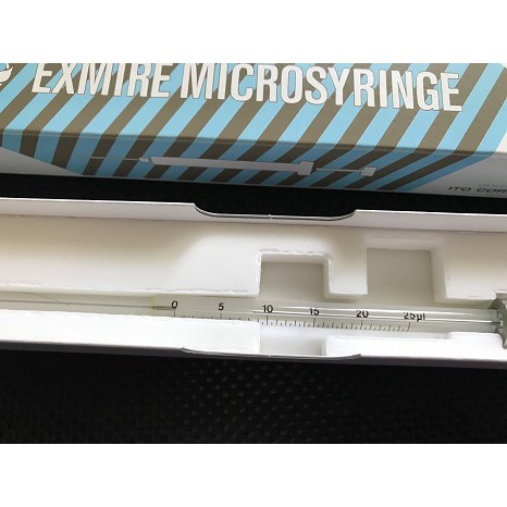 MS*25 Kim tiêm thủy tinh 25ul, GC, Syringe 25µl, dài 50mm, đầu kim vác nhọn, dùng cho GC, HPLC, Ito Exmire Nhật Bản