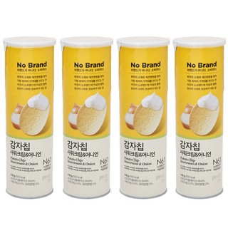 Bộ 04 gói Snack khoai tây kem hành Potato Chip SourceCream & Onion No Brand