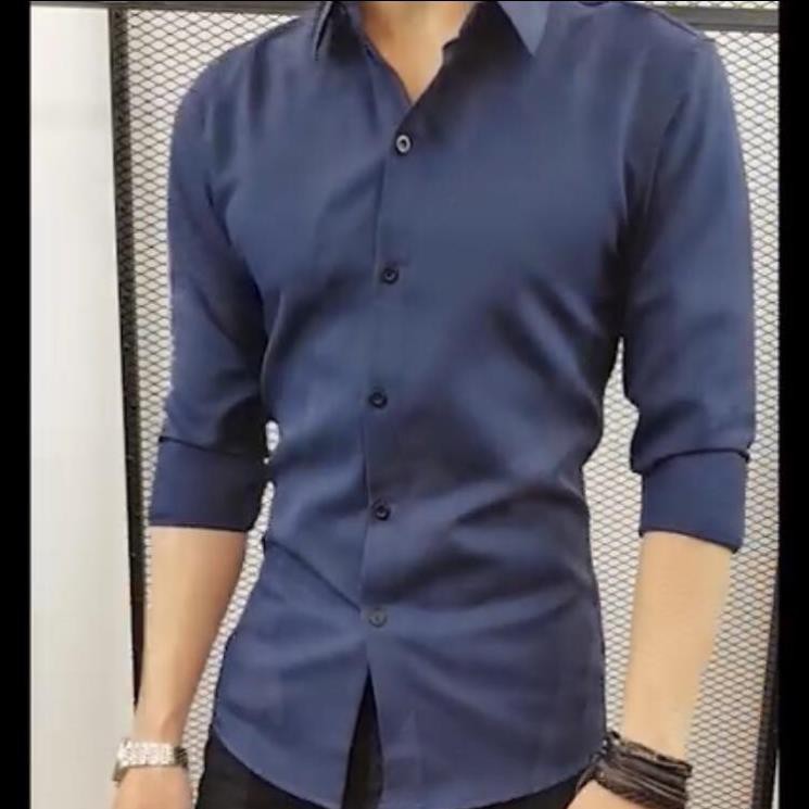 Áo sơ mi trơn có size big 4U-523 [Hàng Cao Cấp] | BigBuy360 - bigbuy360.vn