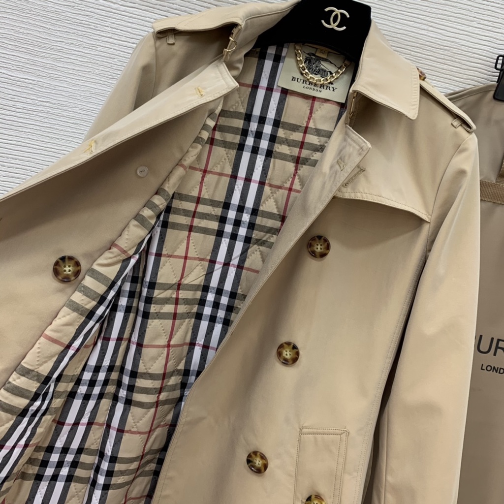 Áo khhoác nữ dáng dài thời trang cao cấp Burberry BBR kiểu dáng thanh lịch
