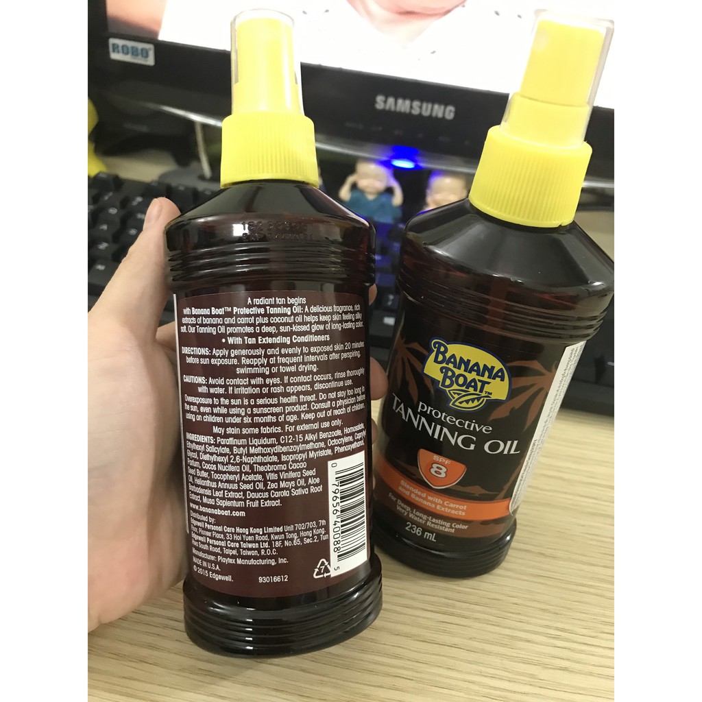 [Nhập Khẩu USA] Dầu phơi nắng Banana Boat Tanning Oil SPF4-SPF8-SPF15 (236ml) | BigBuy360 - bigbuy360.vn