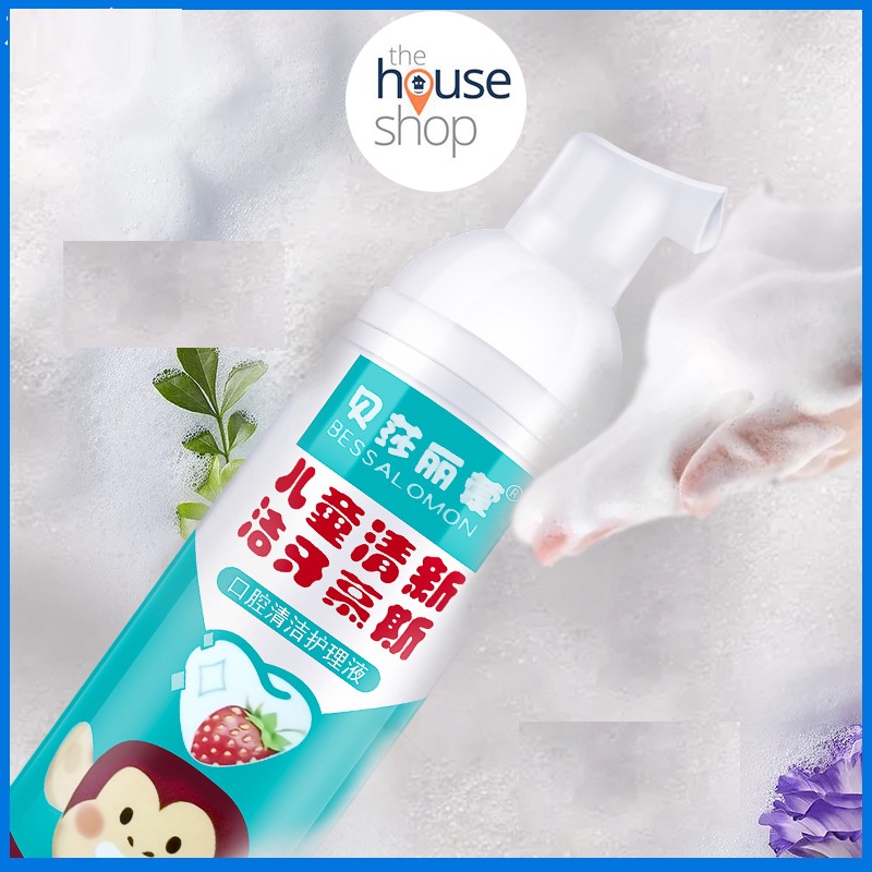 Kem đánh răng tạo bọt cho bàn chải điện chữ U cho trẻ em vị dâu 60ml (1 hộp) Besal Omon