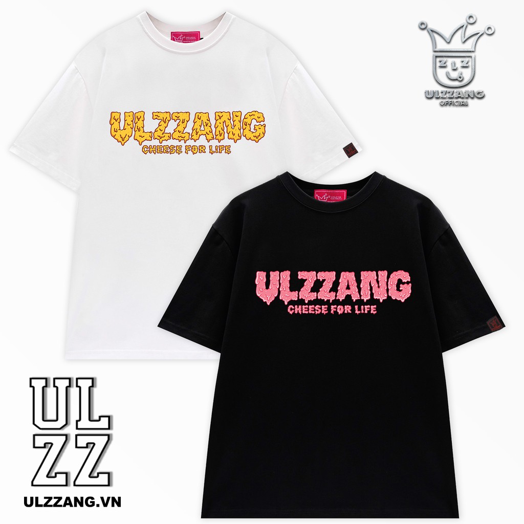 Áo thun local brand ULZZ ulzzang cheese for life dáng unisex tay lỡ U-14