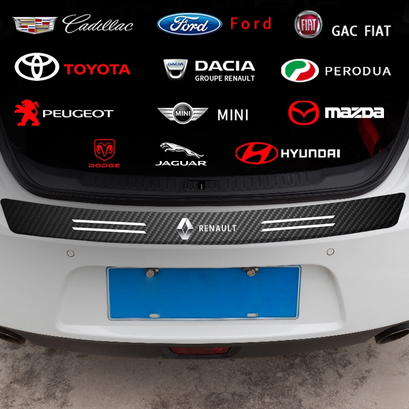 1 Miếng Dán Logo Xe Hơi Jeep Audi Toyota BMW VW Bằng Sợi Carbon