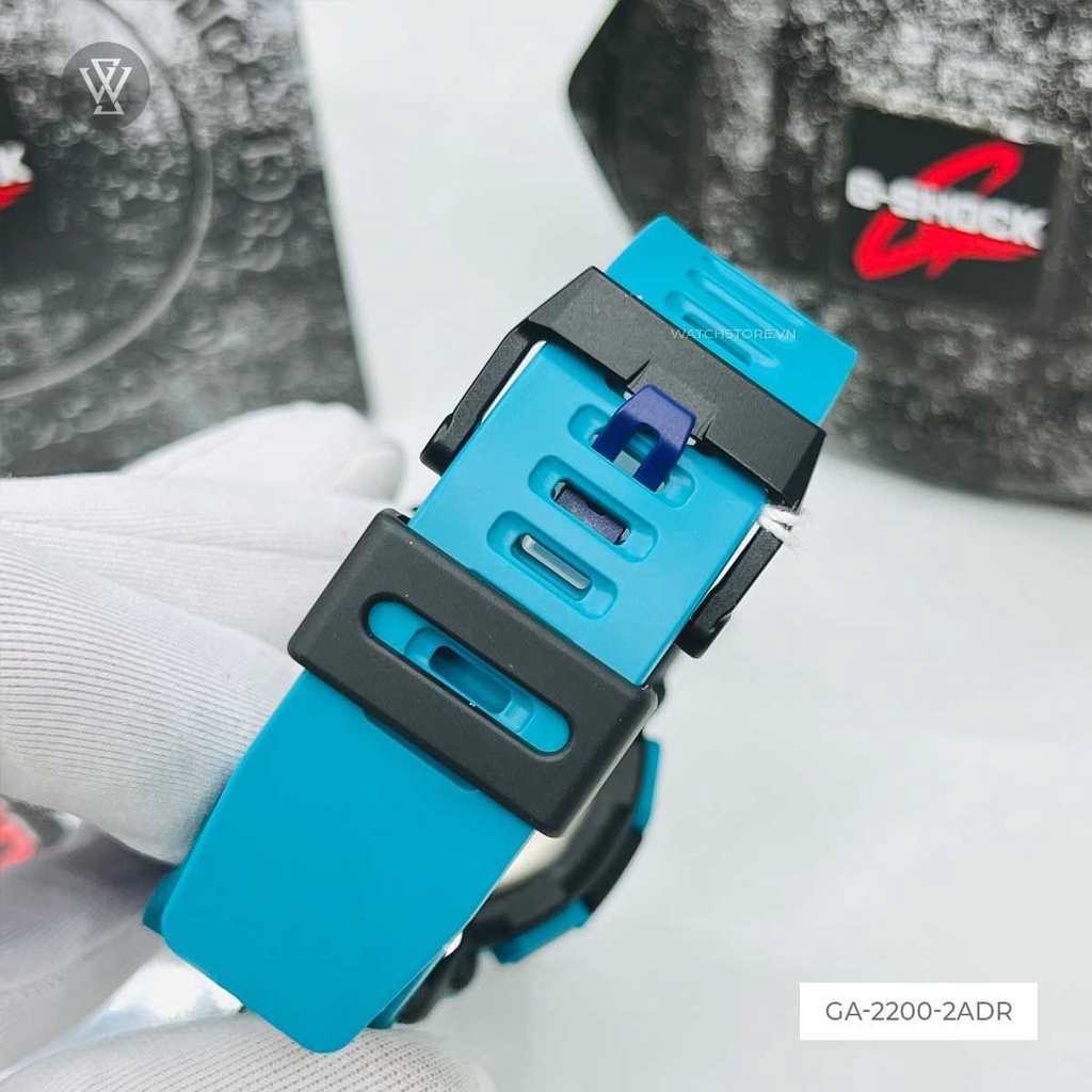Đồng Hồ Quartz Nam Casio G-Shock WATCHSTORE GA-2200-2A Thiết Kế Mặt Kính Khoáng Tròn 47.5mm, Vỏ Và Dây Nhựa Bền Bỉ