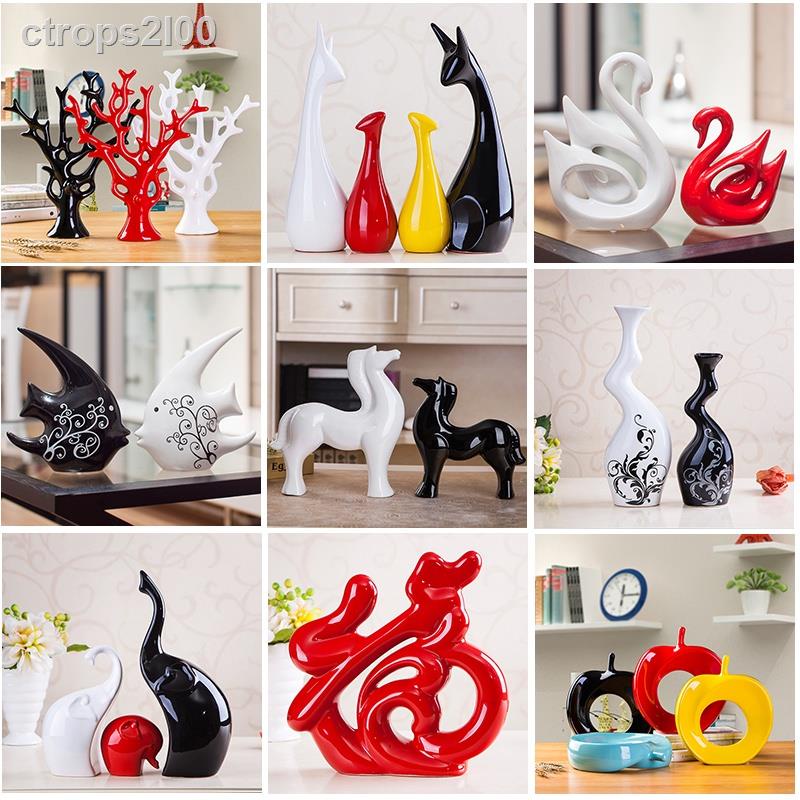 Sáng tạo Đồ trang trí nhỏ, phụ kiện gia đình, tủ rượu, trí, phòng khách, ngủ, thủ công gốm sứ, bình hoa đơn giản