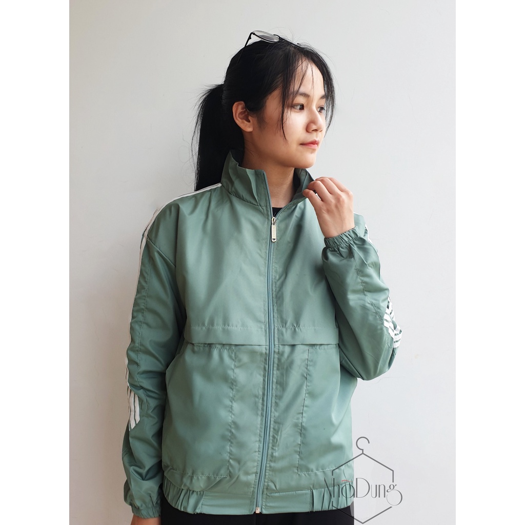 Áo khoác dù, áo khoác gió hai lớp unisex Nhã Dung Store cực bền freesize dưới 60kg