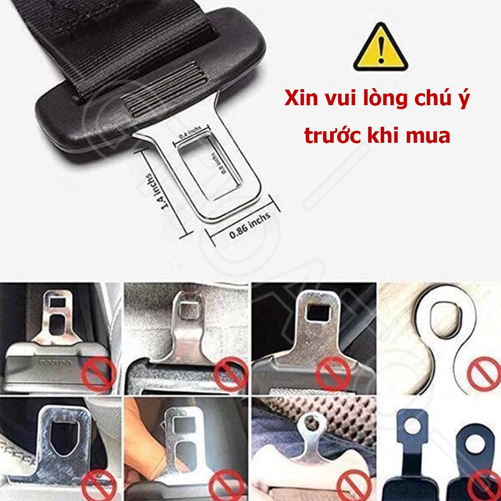 GTIOATO DâY Đai An ToàN Ô Tô Chốt Cài Dây An Toàn Xe Ô Tô Chốt Dây An Toàn Trên Xe Dây Nối Dài Đai An Toàn Xe Hơi 23CM Kẹp Dây An Toàn Trên Ô Tô