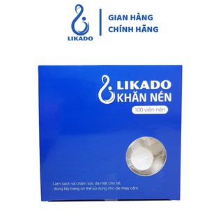 [LIKADO] Khăn nén dạng viên kẹo ( loại 100 viên)