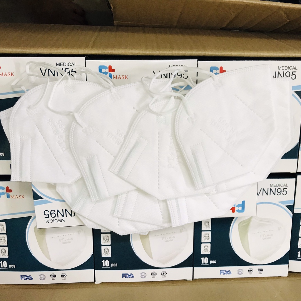 Khẩu trang N95 có 4 lớp,công nghệ nhật bản, kháng khuẩn chống bụi siêu mịn- hộp 10 cái, hàng chuẩn công ty.